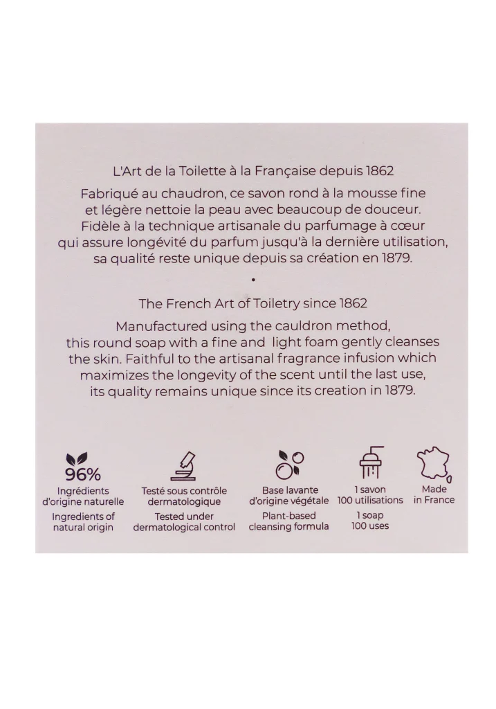 dos savon roger et gallet feuille de the