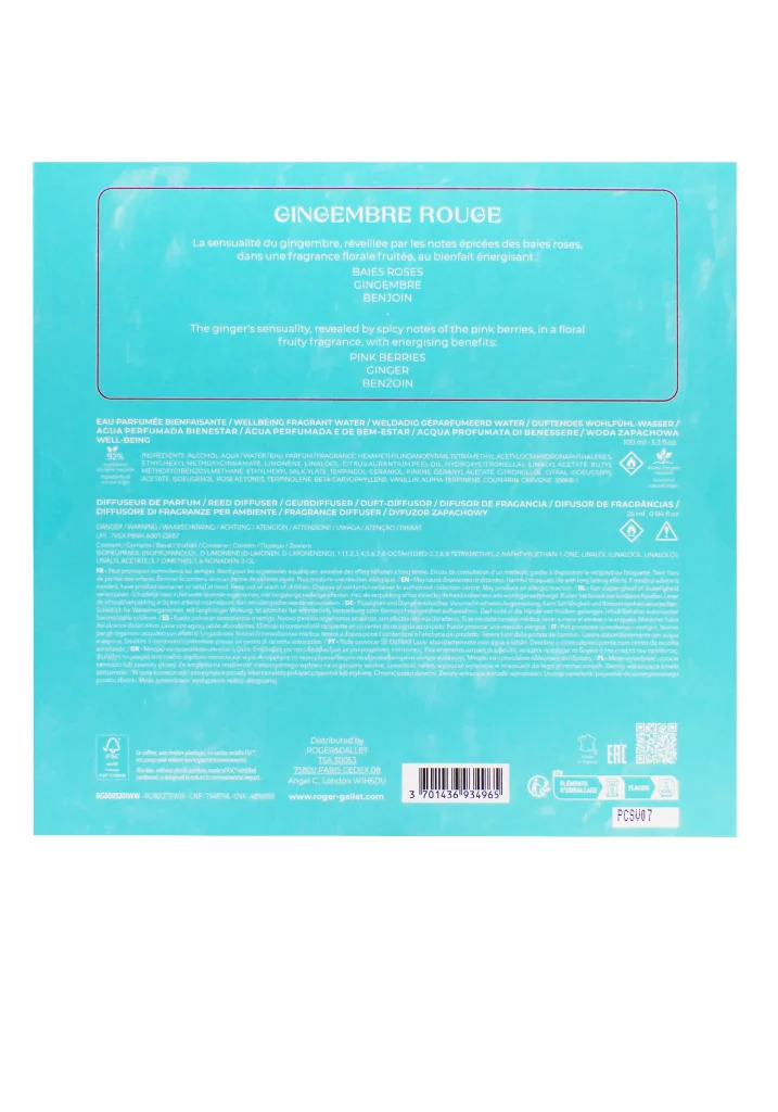 gingembre rouge coffret parfum roger et gallet