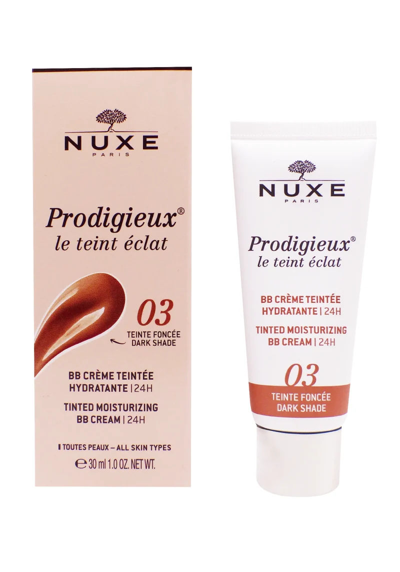 nuxe bb creme prodigieux teinte foncée 03, 30 ml