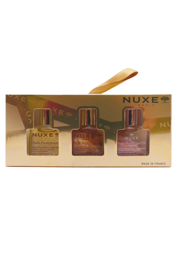 nuxe coffret 3 huiles