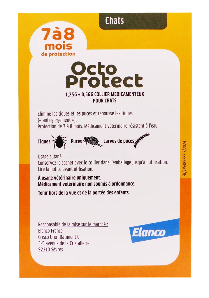 octoprotect collier chat dos