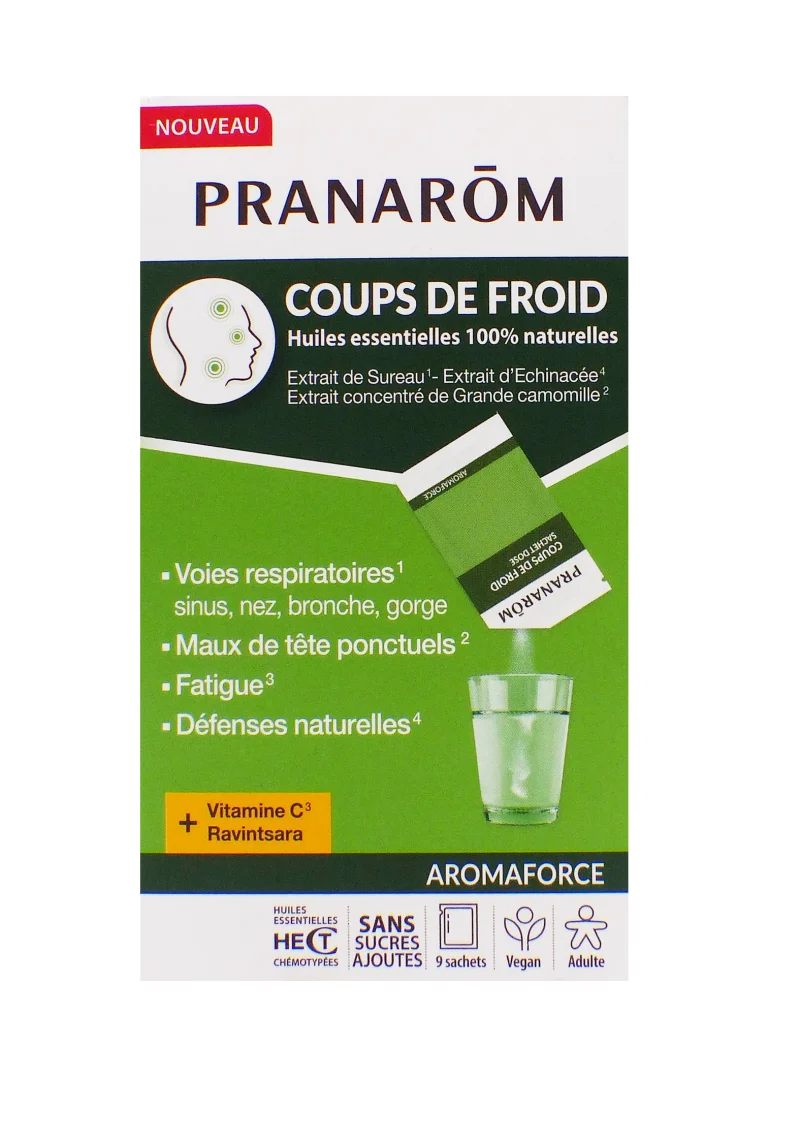 pranarom coups de froid aromaforce 9 sachets