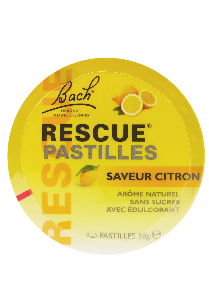 BACH RESCUE ORIGINAL CITRON PASTILLES 50G 2 rescue pastilles citron
