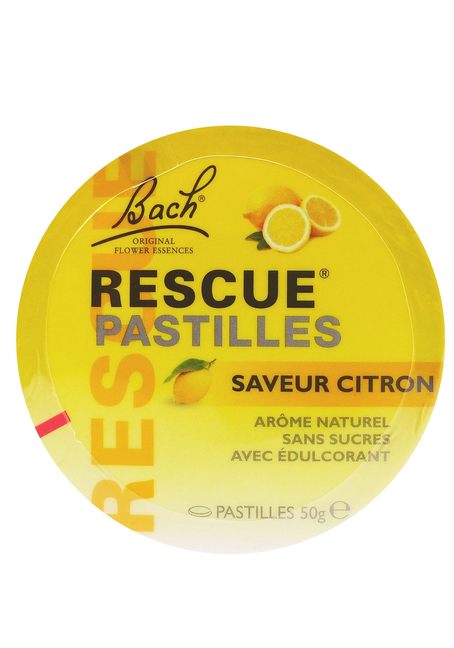 BACH RESCUE ORIGINAL CITRON PASTILLES 50G 1 Rescue Pastilles Saveur Citron 50g