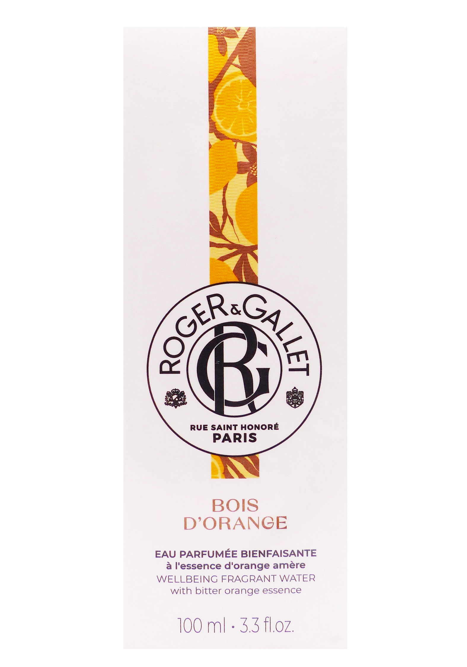 ROGER & GALLET EAU PARFUMEE BOIS D'ORANGE VAPORISATEUR 100ML 1 roger et gallet bois d'orange 100 ml eau parfumée