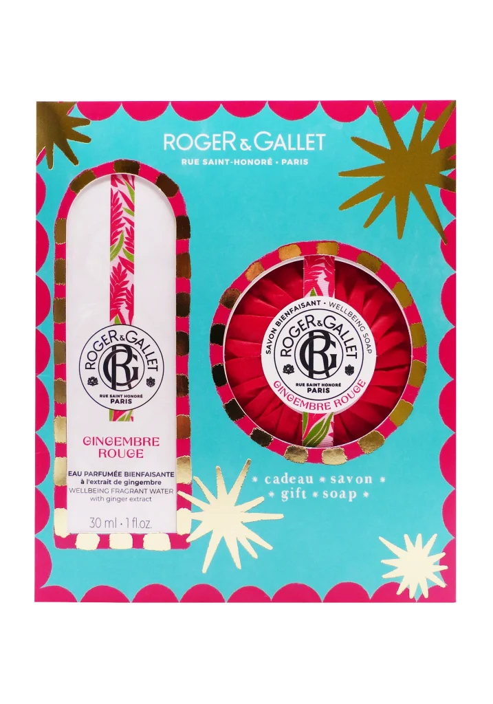ROGER & GALLET COFFRET GINGEMBRE ROUGE EAU PARFUMEE 30 ML ET SAVON 100G 2 roger et gallet coffret cadeau gingembre rouge