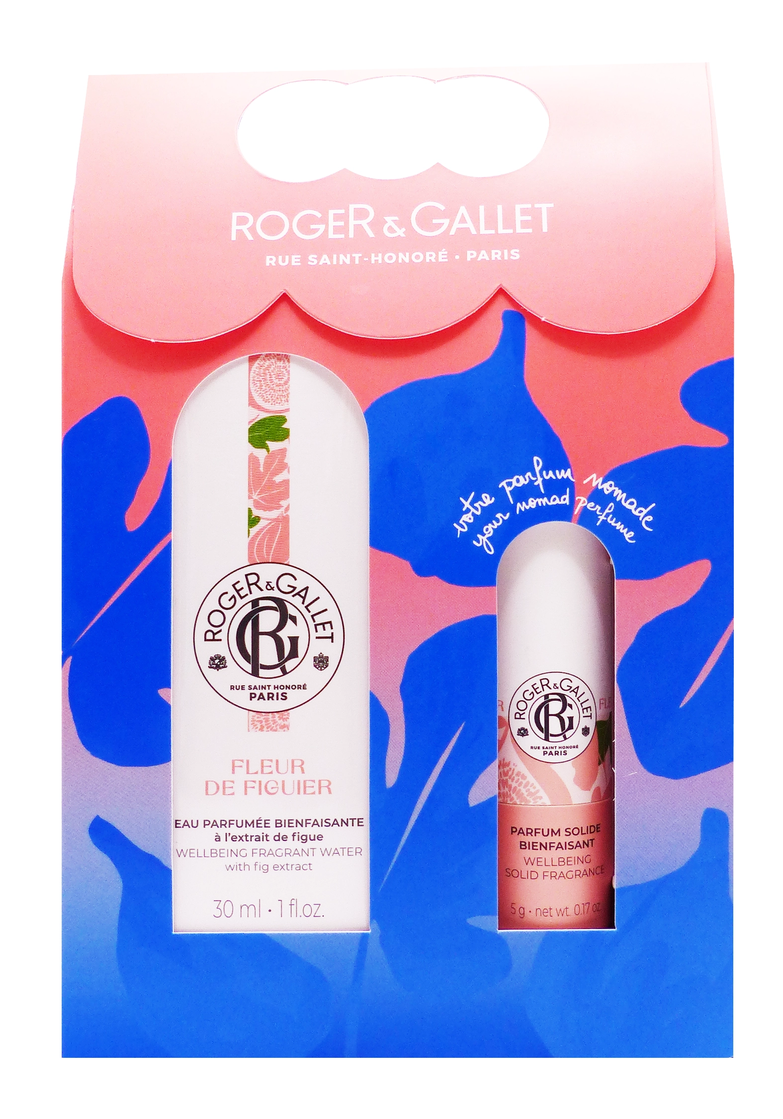 ROGER & GALLET COFFRET FLEUR DE FIGUIER EAU PARFUMEE 30ML ET PARFUM SOLIDE 5G 1 roger et gallet coffret parfum fleur de figuier 30 ml et parfum solide