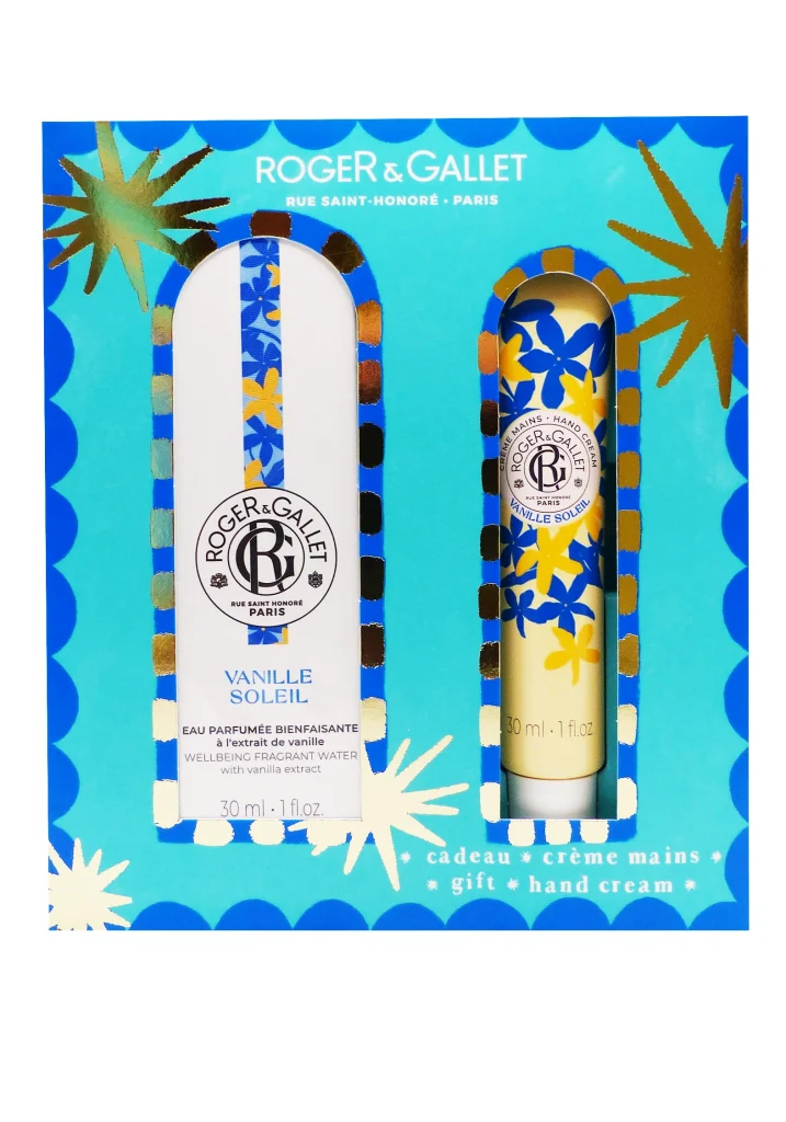 ROGER COFFRET VANILLE SOLEIL EAU PARFUMEE 100ML + DIFFUSEUR OFFERT 2 roger et gallet coffret vanille soleil parfum 30 ml et creme mains 30 ml