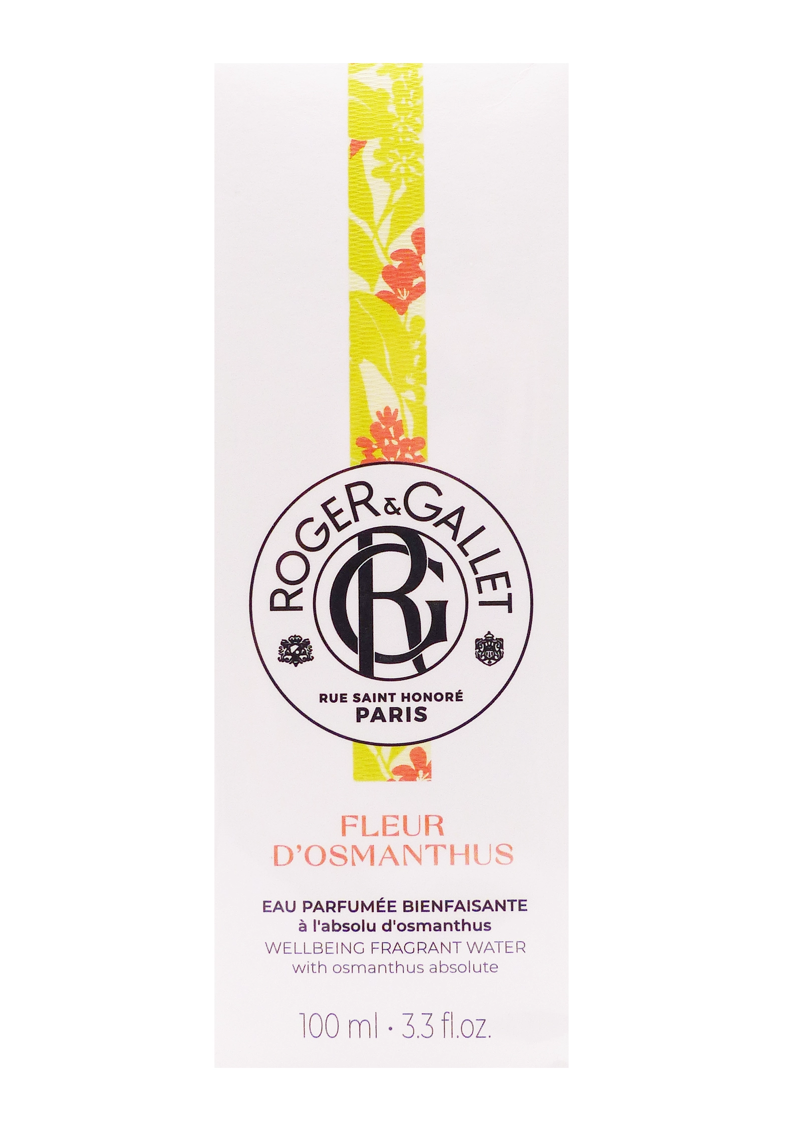 ROGER & GALLET EAU PARFUMEE FLEUR D'OSMANTHUS VAPORISATEUR 100ML 1 roger et gallet eau parfumée fleur d'osmanthus 100 ml