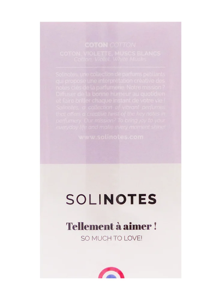 SOLINOTES COTON EAU DE PARFUM 50ML 3 solinotes coton 50 ml dos