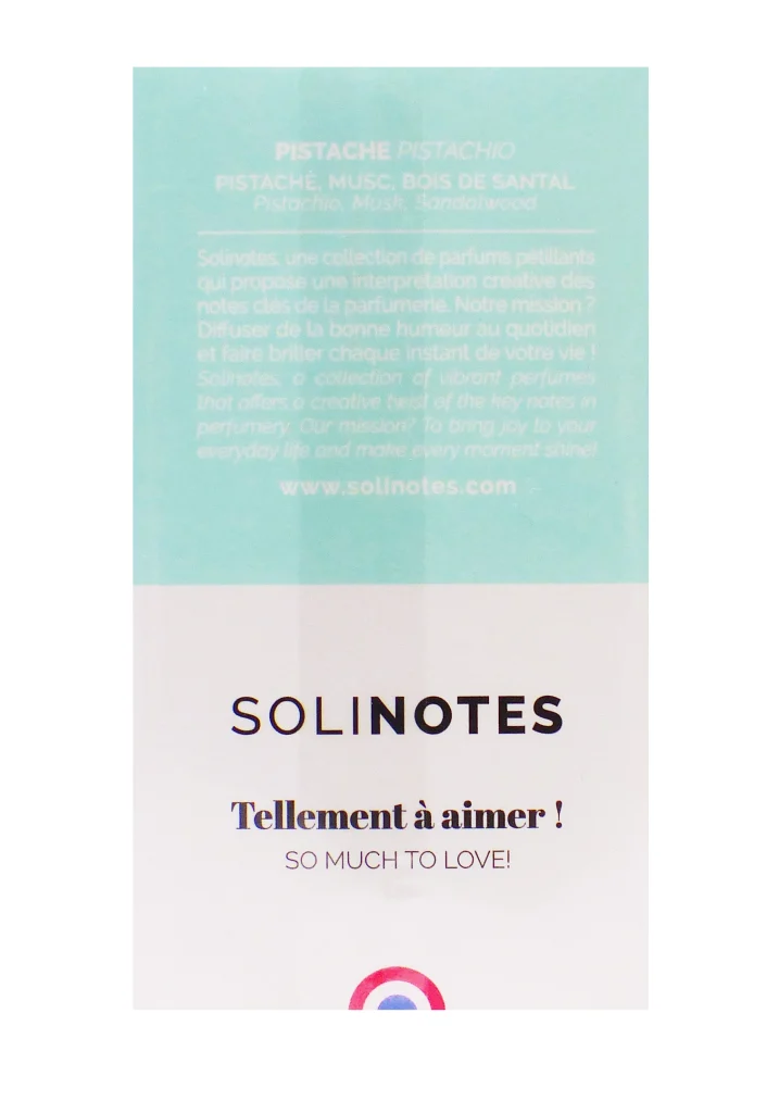 solinotes pistache 50 ml dos