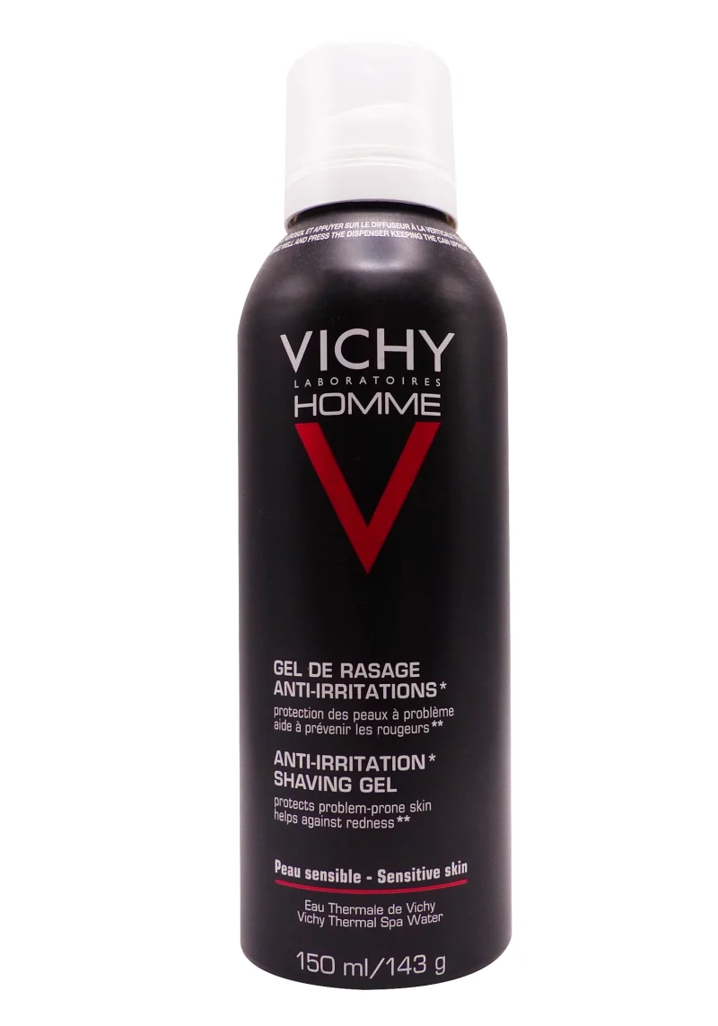 vichy homme gel de rasage anti irritations 150 ml