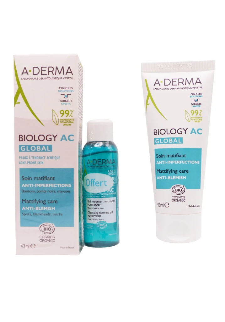 A-DERMA BIOLOGY AC GLOBAL GEL MATIFIANT 25ML 2 aderma biology ac global 40 ml