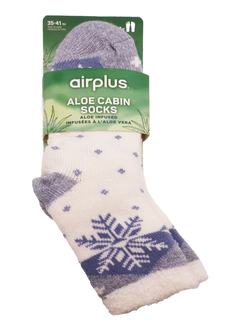 chaussettes airplus flocons bleus