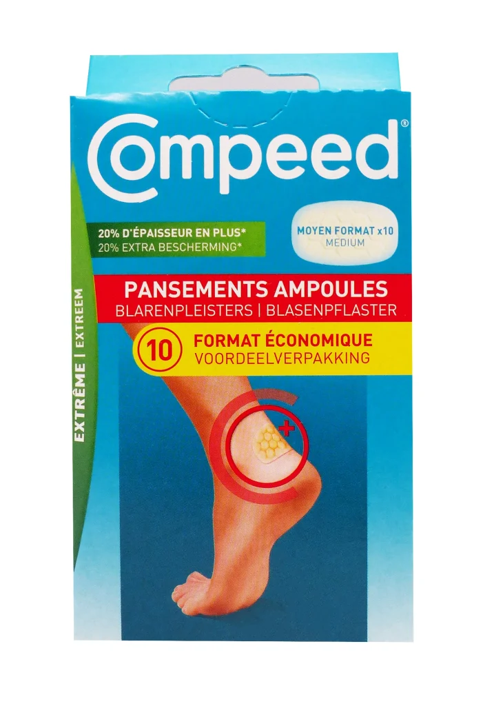 COMPEED AMPOULES TALONS EXTRÊME 10 PANSEMENTS FORMAT MEDIUM 2 compeed 10 pansements extreme moyen format