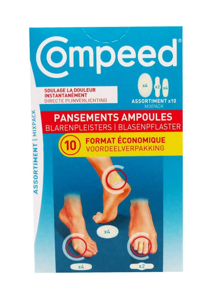 compeed assortiment 10 pansements ampoules