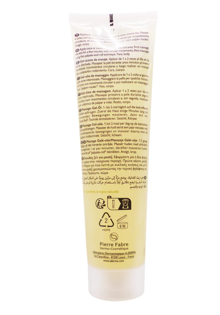 A-DERMA EPITHELIALE AH GEL-HUILE DE MASSAGE 100ML 4 dos aderma tube