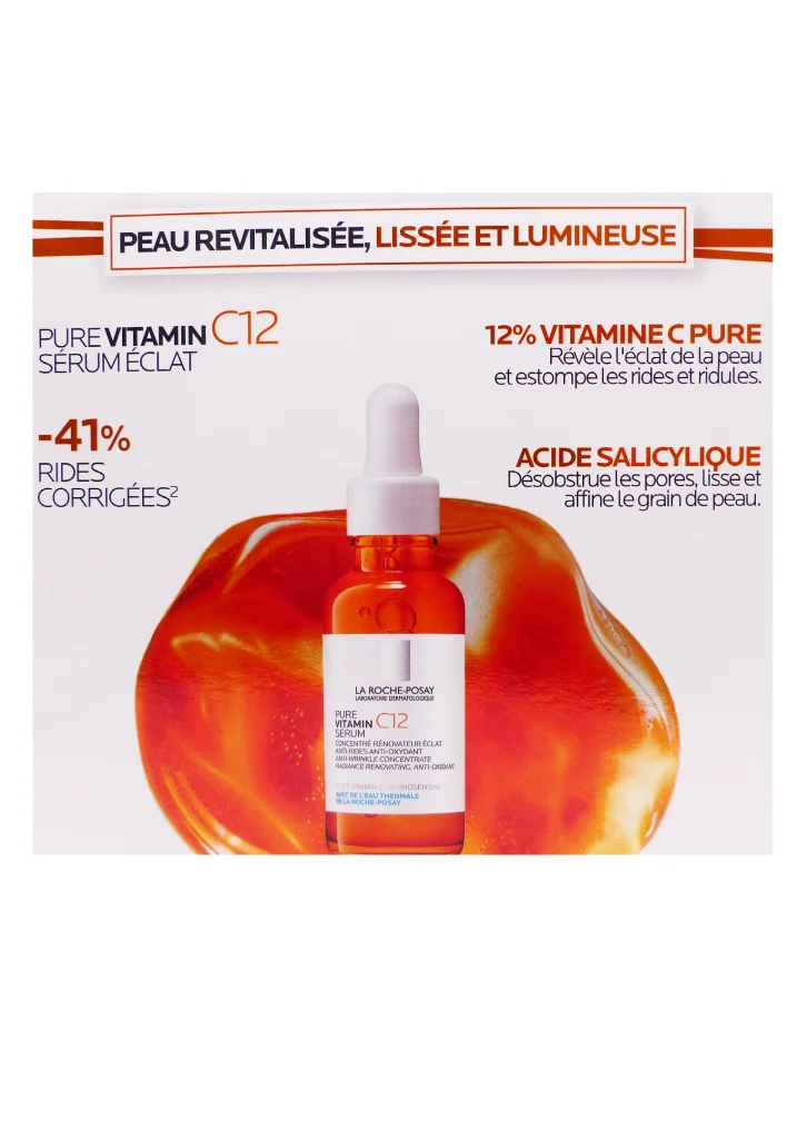 LA ROCHE-POSAY COFFRET NOËL ORANGE 3 dos coffret orange