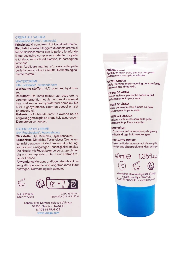 URIAGE CREME D'EAU 40ML 3 dos creme deau 40ml