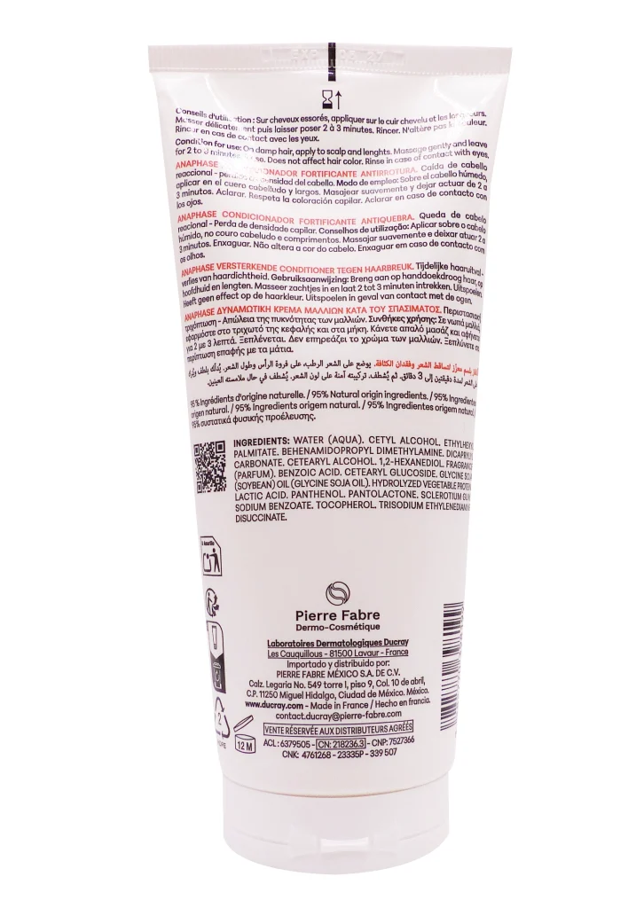 DUCRAY ANAPHASE APRES-SHAMPOOING FORTIFIANT 200ML 3 dos shampooing ducray anaphase tube