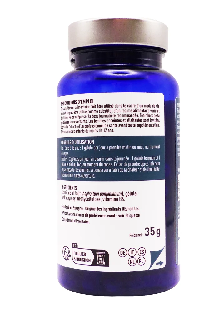 GRANIONS SHILAJIT 1000MG 60 GELULES 3 dos shilajit granion 1000mg