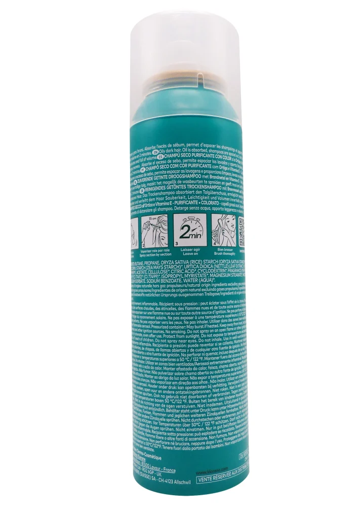 KLORANE SHAMPOOING SEC TEINTE ORTIE 150ML 3 dos spray klorane