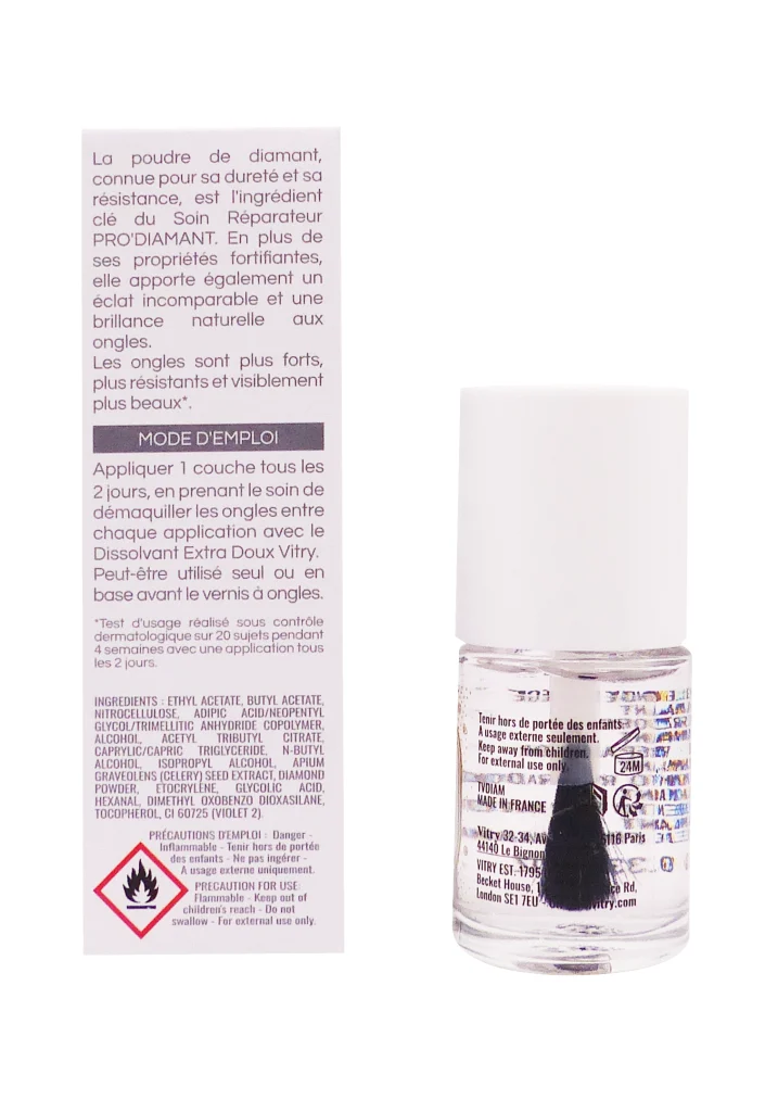 VITRY PRO'DIAMANT SOIN REPARATEUR 10 ML 3 dos vitry