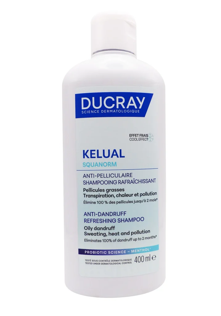 DUCRAY KELUAL SQUANORM SHAMPOOING ANTI-PELLICULAIRE RAFRAÎCHISSANT 400ML 2 ducray kelual squanorm 400 ml