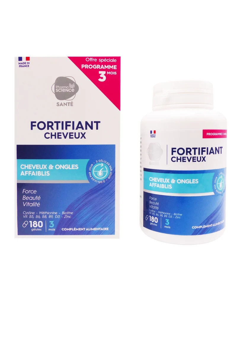 fortifiant cheveux pharmascience 180 gélules