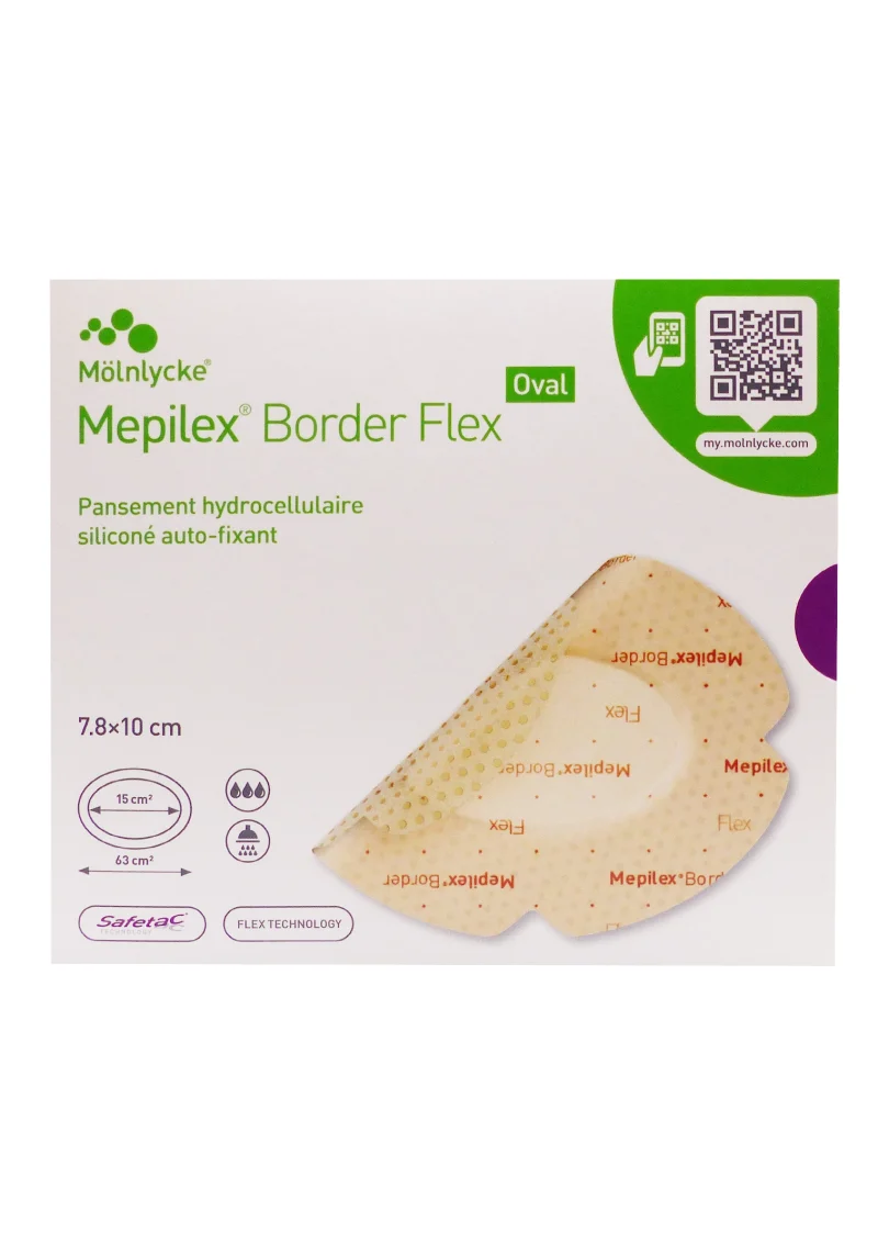 mepilex border flex oval 7,8x10 cm