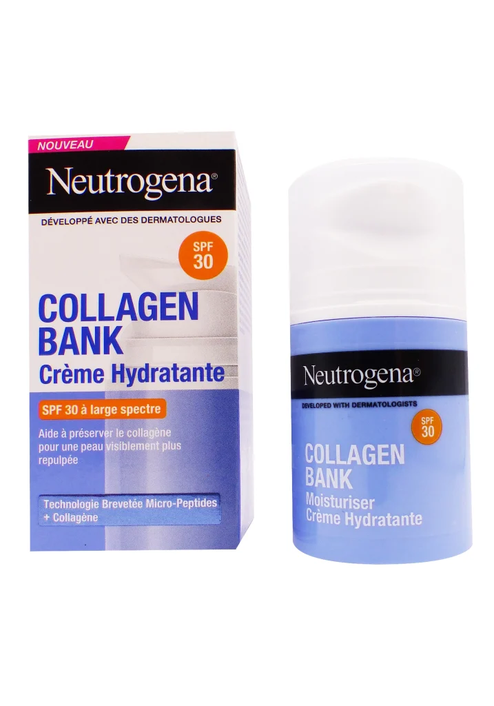 NEUTROGENA COLLAGEN BANK CREME HYDRATANTE SPF30 50ML 2 neutrogena collagen bank creme hydratante spf30