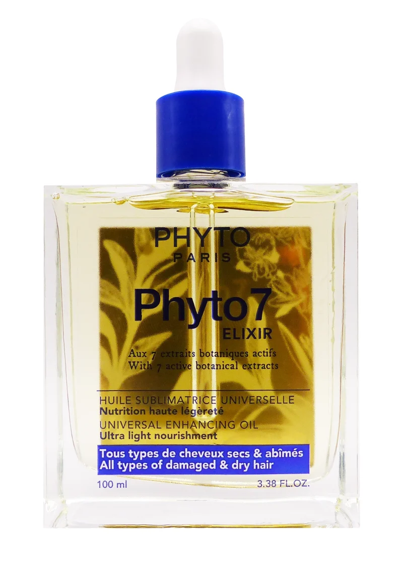 phyto 7 elixir huile cheveux secs
