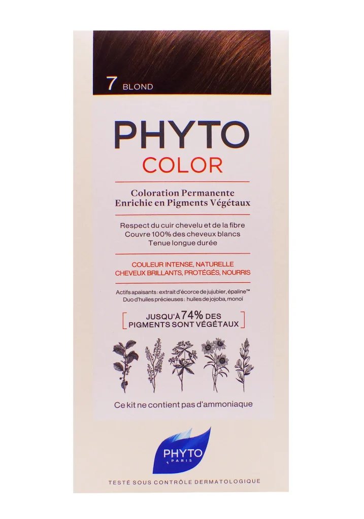 PHYTO COLOR COULEUR PERMANENTE 7 BLOND 2 phyto color blond 7