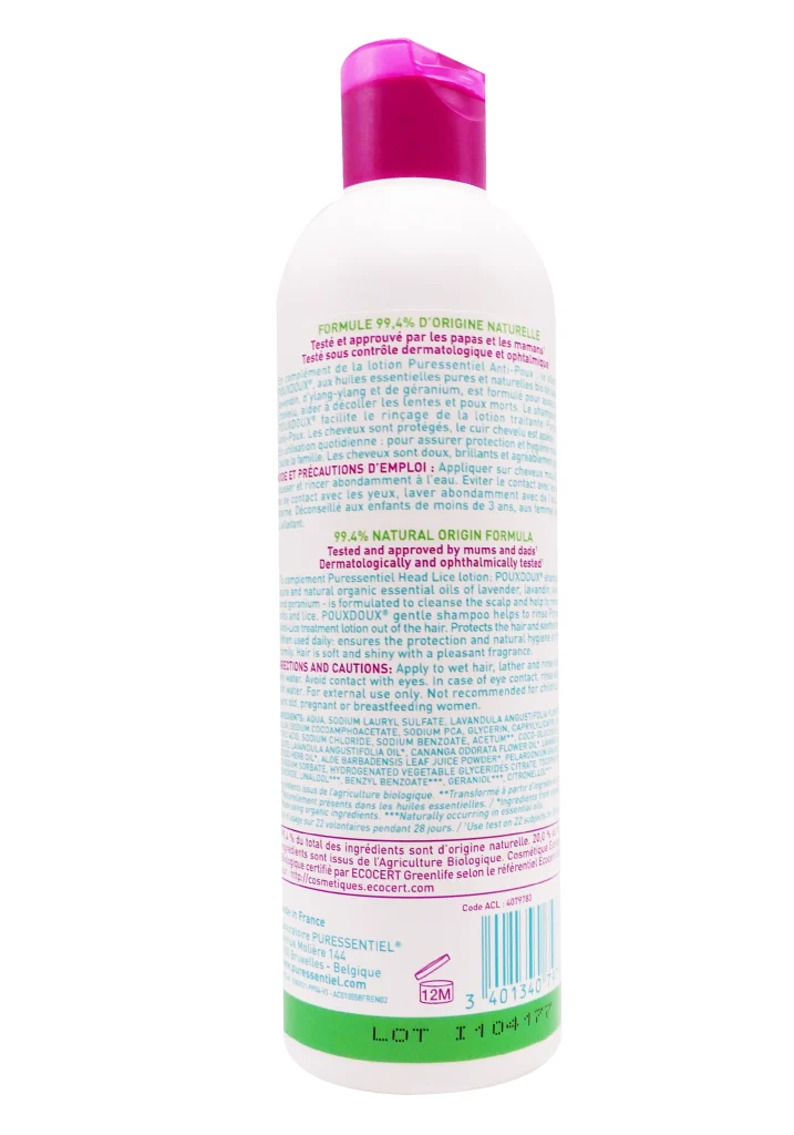 PURESSENTIEL SHAMPOOING QUOTIDIEN BIO POUXDOUX 200ML 3 puressentiel shampoing poux