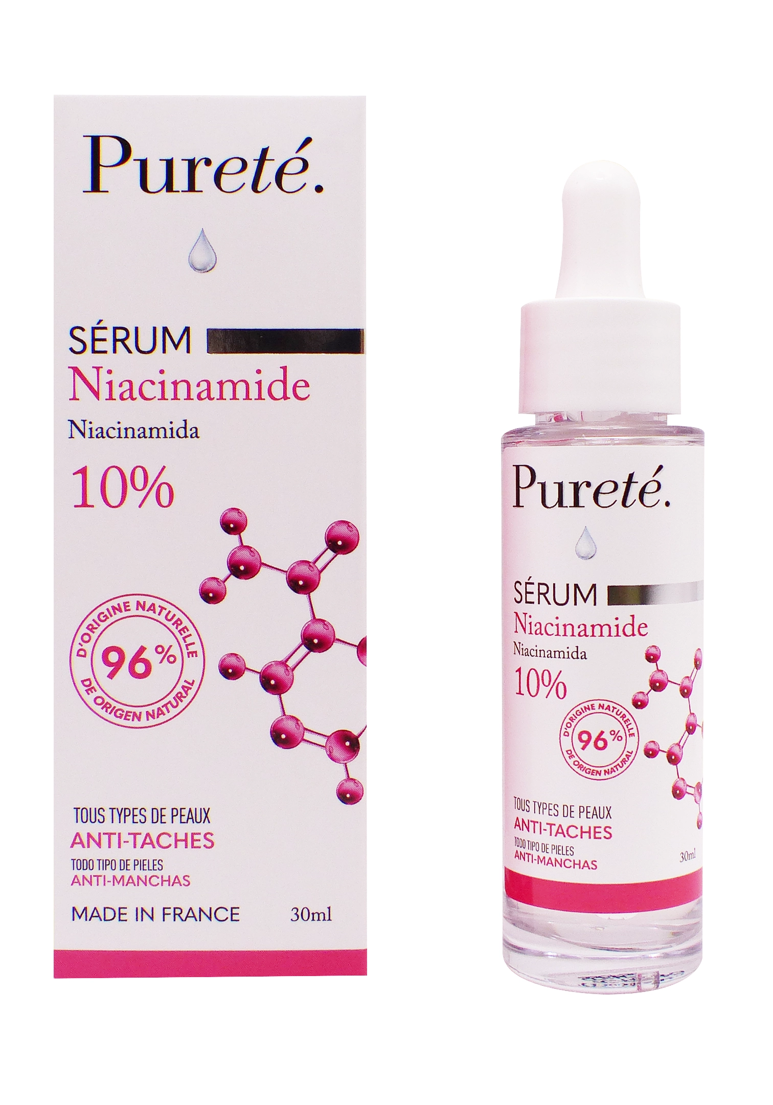 PURETE SERUM NIACINAMIDE 10% ANTI-TACHES 30 ML 1 pureté sérum niacinamide 30ml