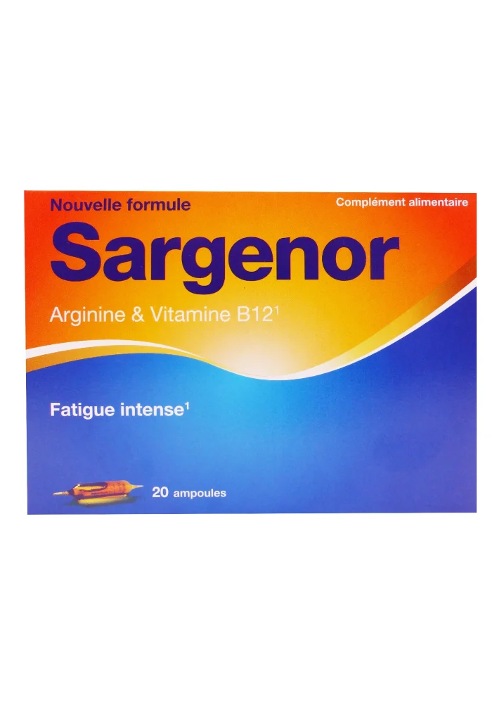 SARGENOR ARGININE & VITAMINE B12, 20 AMPOULES 2 sargenor 20 ampoules