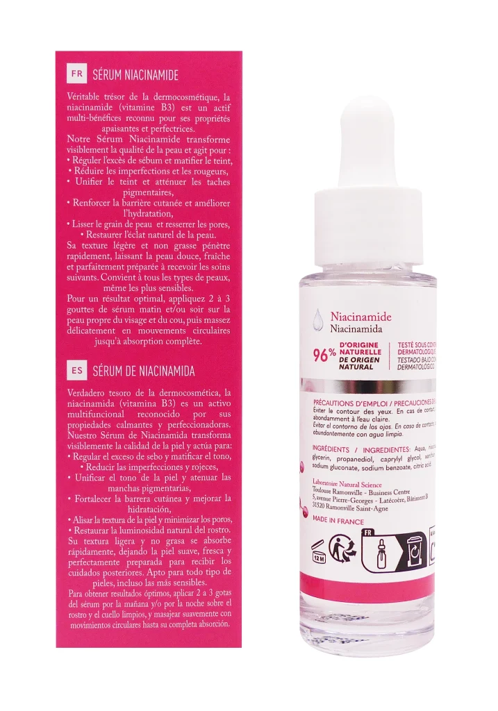 PURETE SERUM NIACINAMIDE 10% ANTI-TACHES 30 ML 3 serum rose cote