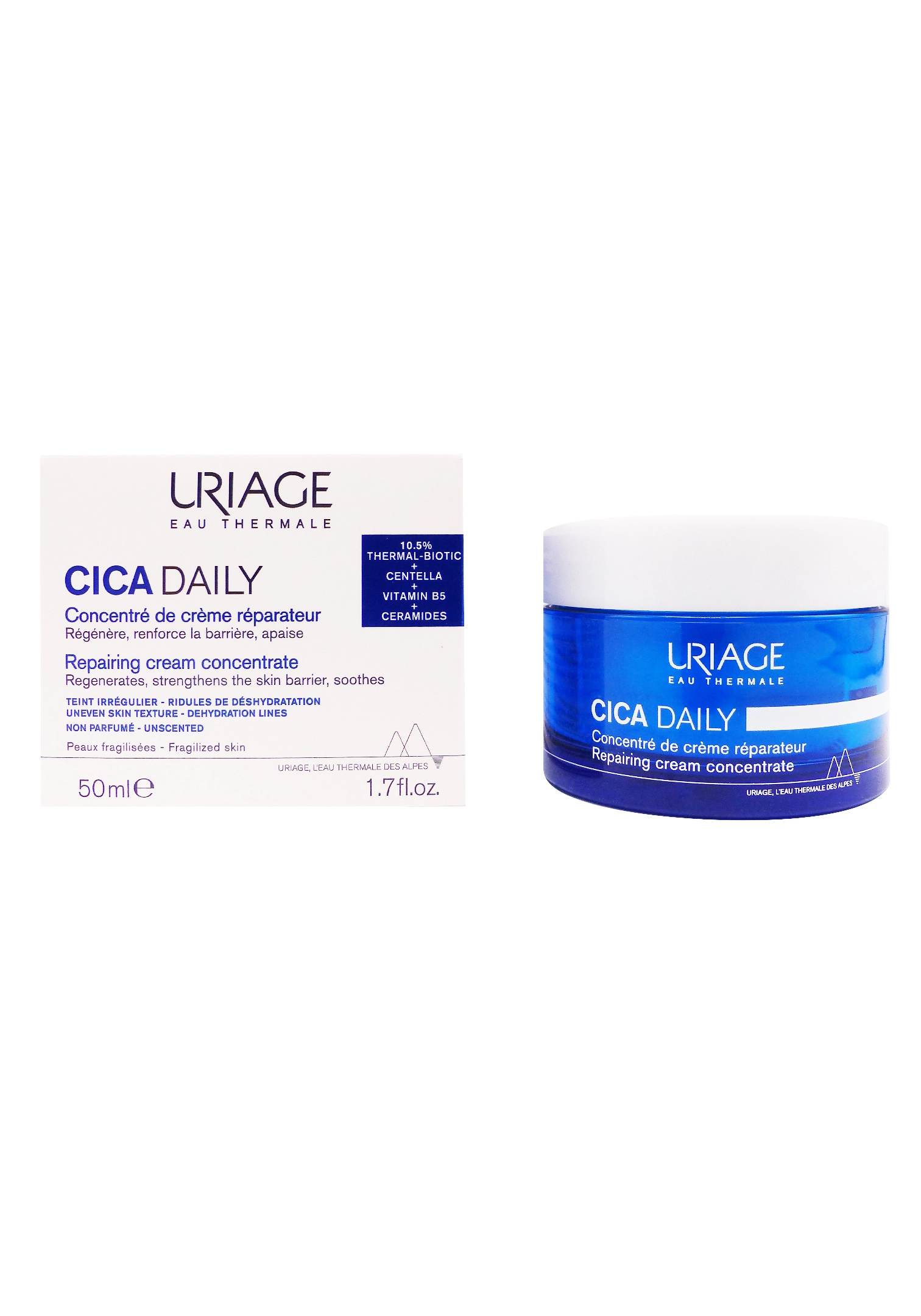 URIAGE CICA DAILY CONCENTRE DE CREME REPARATRICE 50ML 1 uriage cica daily concentré de crème réparateur 50ml