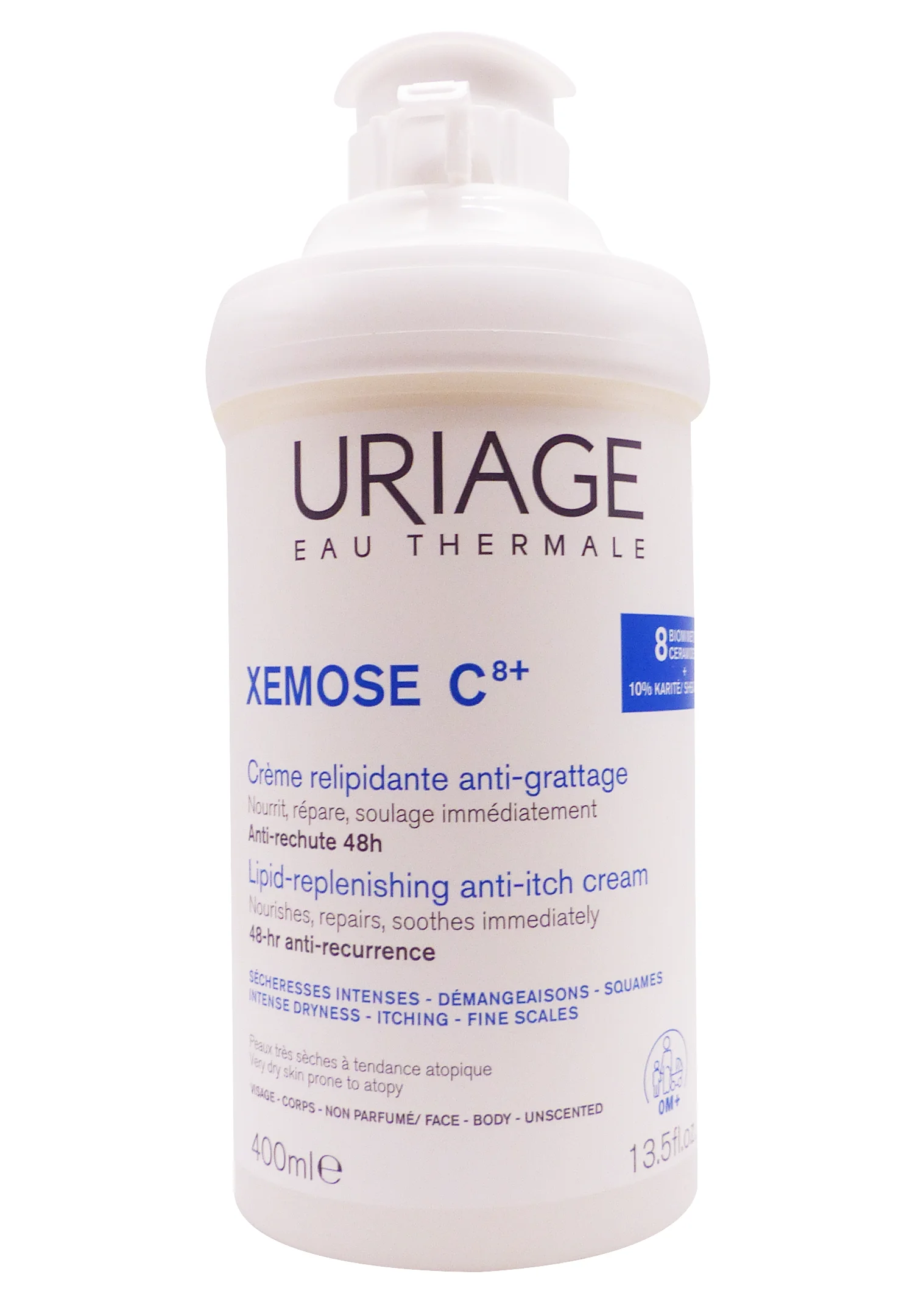 URIAGE XEMOSE CREME RELIPIDANTE ANTI-IRRITATIONS 400ML 1 uriage xemose c8+ 400 ml