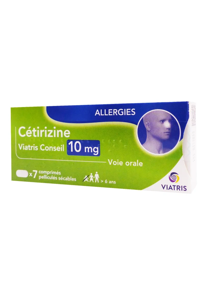CETIRIZINE VIATRIS 10MG 7 COMPRIMES 2 allergies cetirizine 10 mg 7 cp