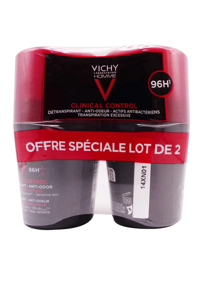 clinical control 96h lot de 2 96h vichy