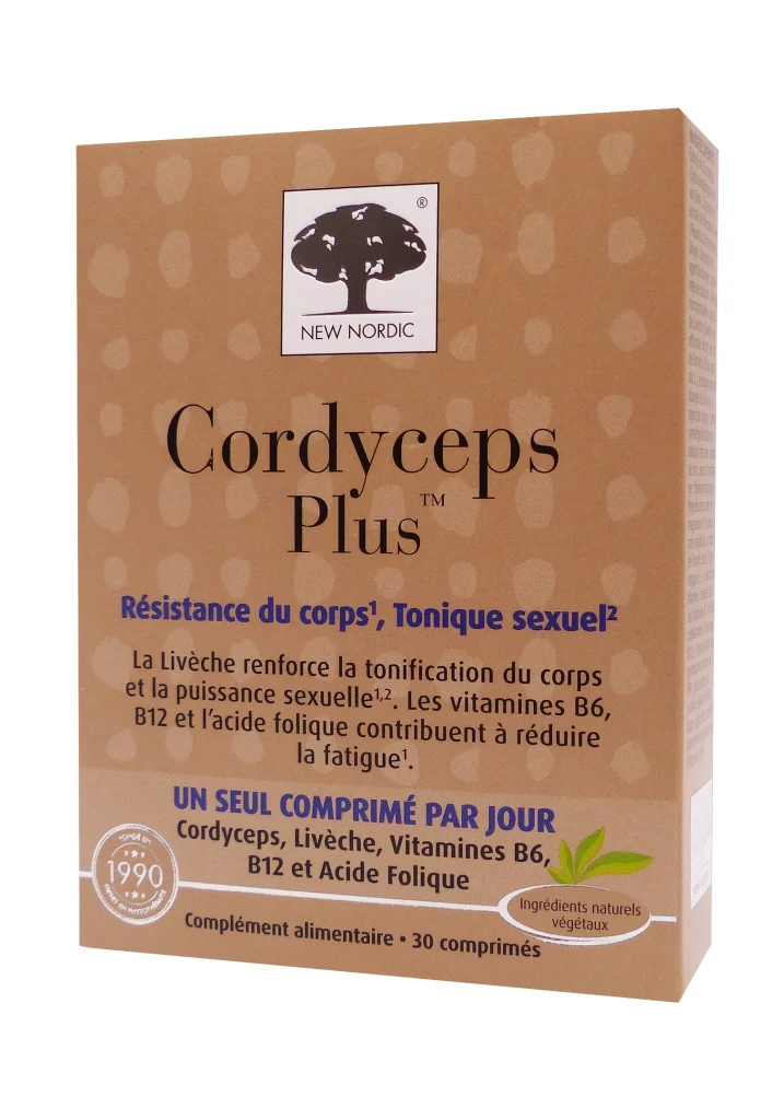 NEW NORDIC CORDYCEPS PLUS 30 COMPRIMES 2 cordyceps plus 30 comprimes