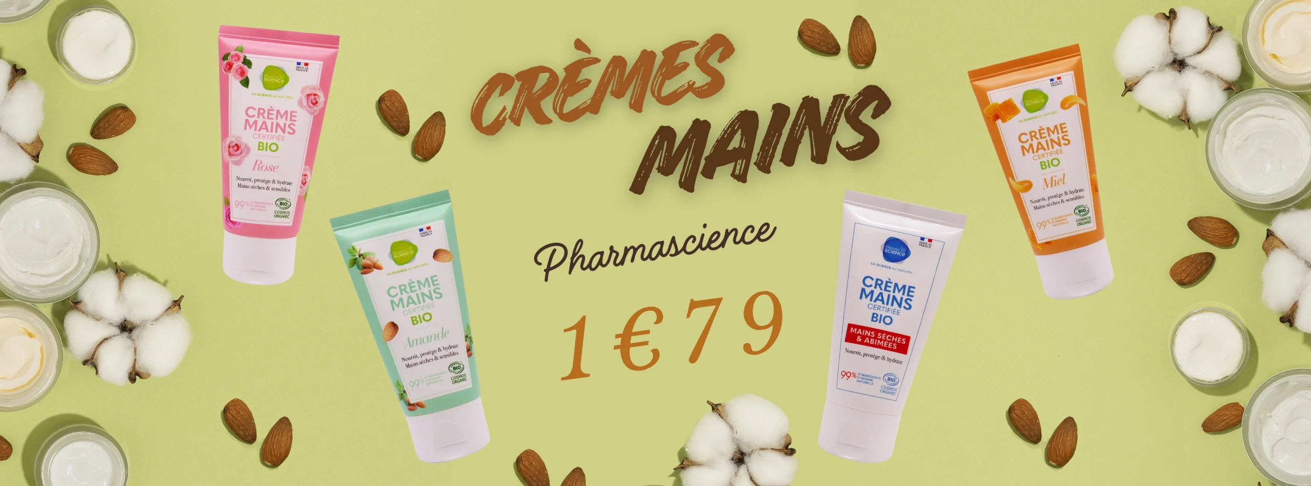 creme mains bannière web PC