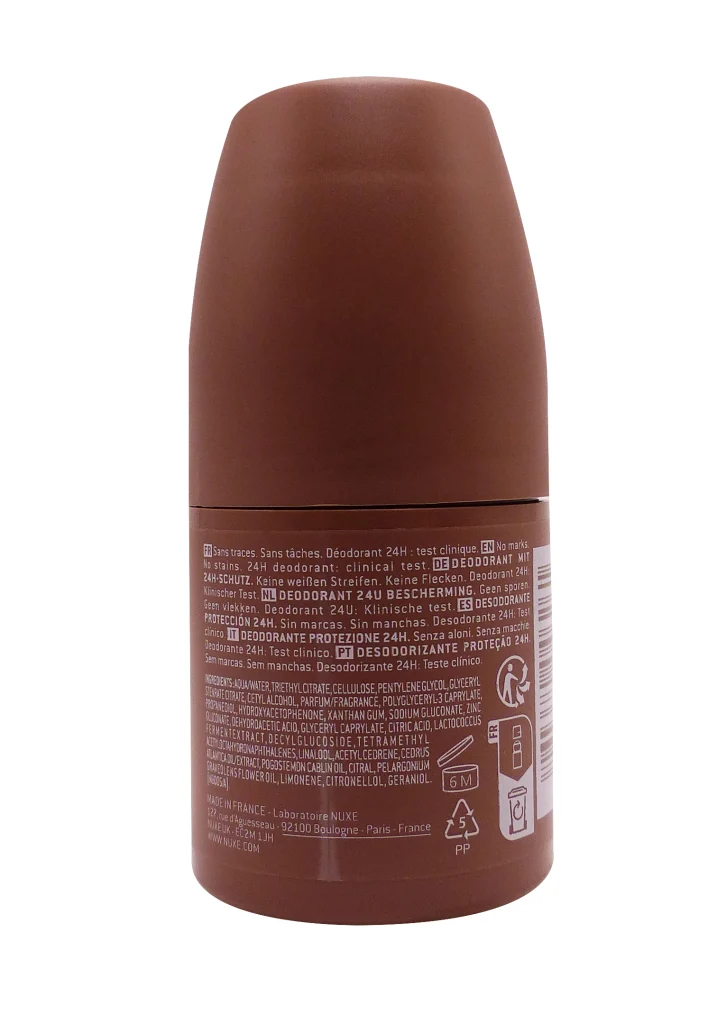 NUXE MEN BOOST DEODORANT PROTECTION 24H ROLL-ON 50 ML 3 dos deodorant nuxe men boost