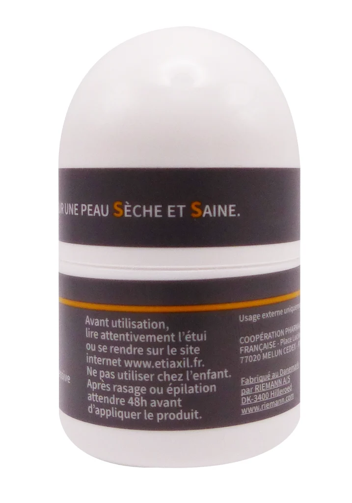 ETIAXIL DETRANSPIRANT MEN ROLL-ON PEAUX SENSIBLES SANS PARFUM 15ML 4 dos etiaxil men