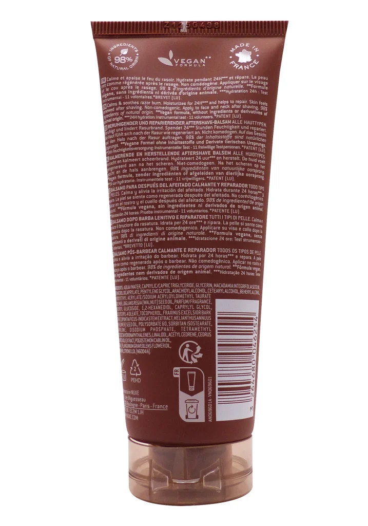 NUXE MEN BOOST 3 BAUME APRES RASAGE 75ML 3 dos men boost nuxe