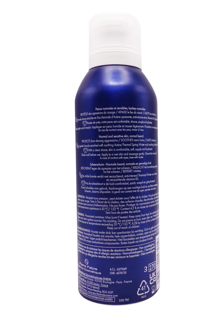 dos mousse a raser homme avene
