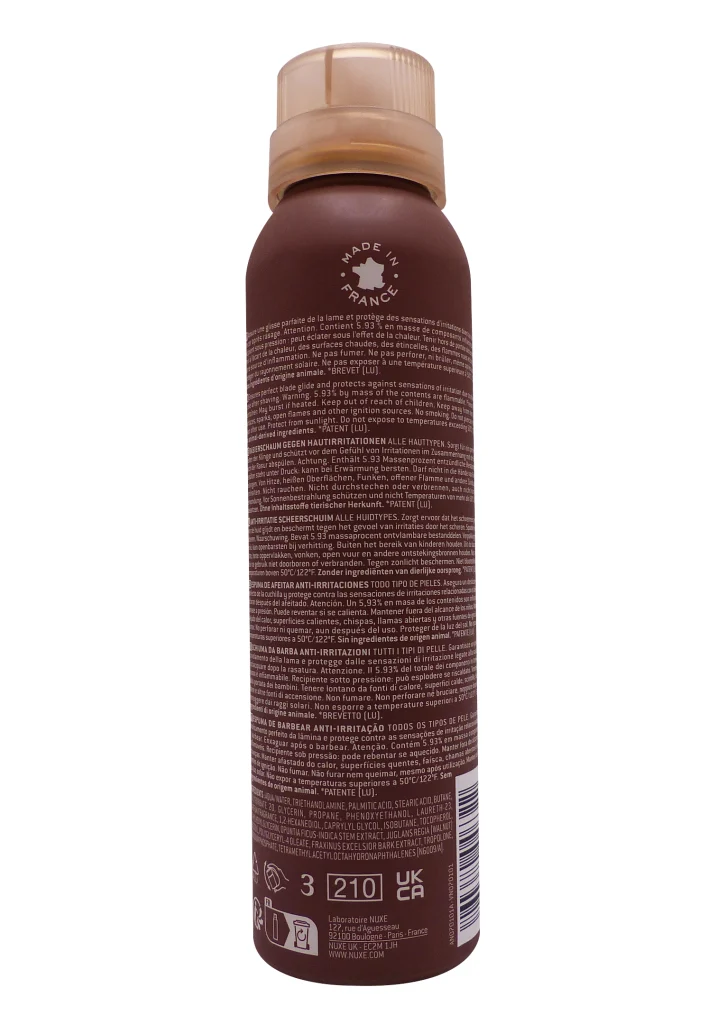 NUXE MEN BOOST 3 MOUSSE RASER ANTI-IRRITATIONS 150 ML 3 dos mousse a raser men boost nuxe