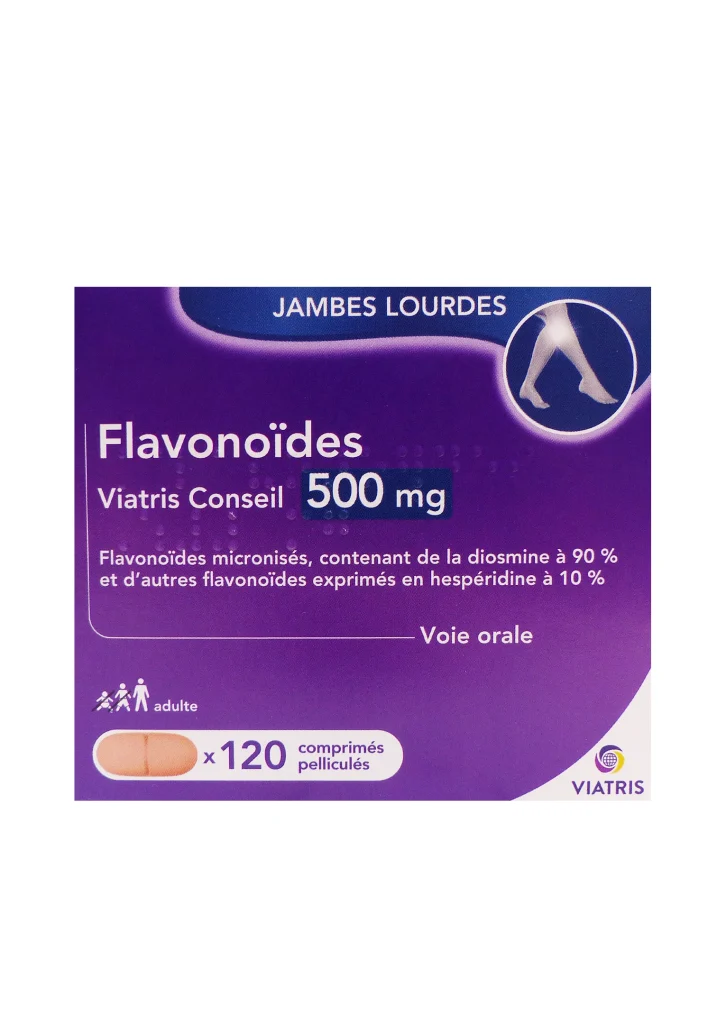 FLAVONOÏDES VIATRIS 500MG 120 COMPRIMES 2 flavonoides 120 comprimes