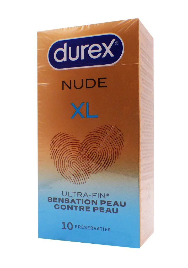 DUREX NUDE XL 10 PRESERVATIFS ULTRA-FIN 2 nude xl ultra fin 10 preservatifs